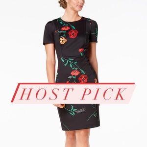 Calvin Klein Black & Floral Dress